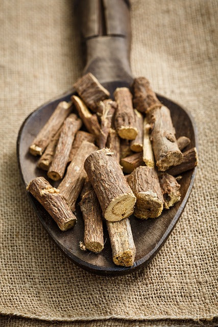 slippery elm bark powder in a bowl